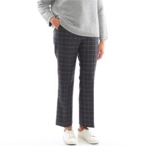 Weekend Max Mara Wool Blend Plaid Trousers